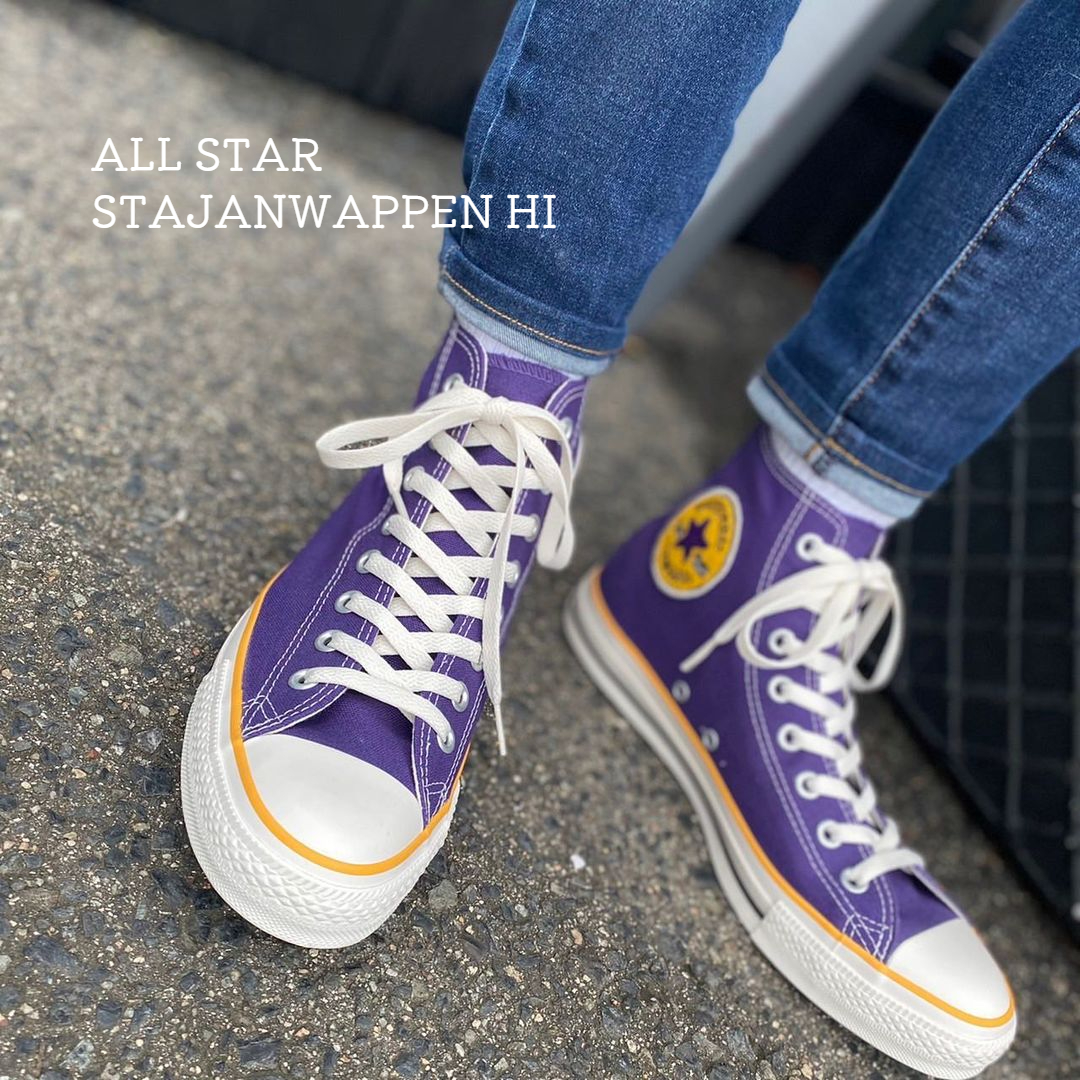 ☆コンバース converse スニーカー メンズ ALL STAR STAJANWAPPEN HI オールスター スタジャンワッペン HI パープル  靴 シューズ 21FW-シューズ愛ランド　オンラインショップ